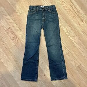 Wrangler Jeans Women's Size‎ 14 Slim Blue Denim Boot Cut Cowboy Workwear Comfort